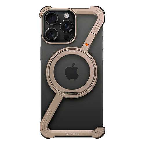 Hacray ハクライ 360 RingStandバンパー for iPhone 16 Pro Max アルミ・サンドブラウン HR27395i16PM (倉庫AN)の通販は 6,180円