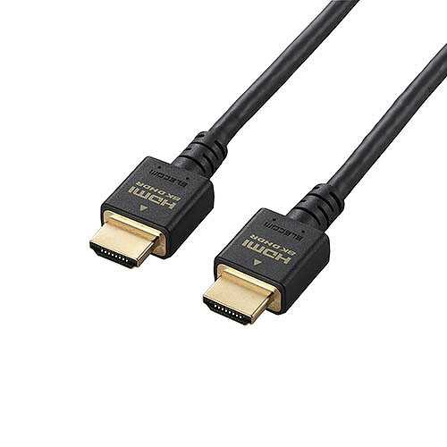 【5個セット】エレコム HDMIケーブル/HDMI2.1/2.0m/ブラック DH-HD21E20BKX5 (倉庫AN)