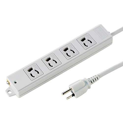 【5個セット】 サンワサプライ 工事物件タップ 4個口 2m TAP-KS4-2X5 (倉庫AN)の通販は