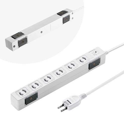 【5個セット】 サンワサプライ 雷ガードタップ 2P 6個口 5m TAP-SPWMG26-5X5 (倉庫AN)の通販は