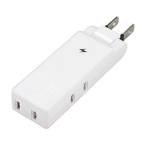 【20個セット】 YAZAWA 雷ガード付極小コーナータップ 3個口 ホワイト Y02CMK300WHX20 (倉庫AN)の通販は