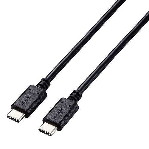 【3個セット】 エレコム USB2.0ケーブル(認証品、USB Type-C(TM) to USB Type-C(TM)) 2m ブラック U2C-CC5PC20NBKX3 (倉庫AN)の通販は