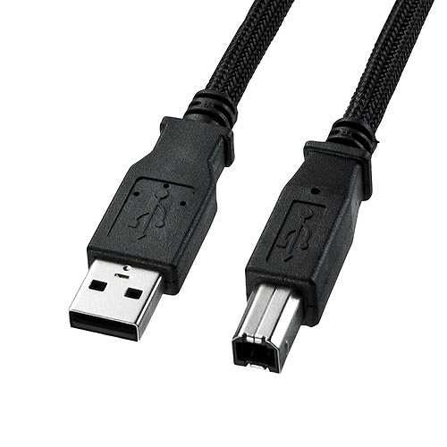 【5個セット】 サンワサプライ ナイロンメッシュUSB2.0ケーブル KU20-NM50K2X5 (倉庫AN)の通販は