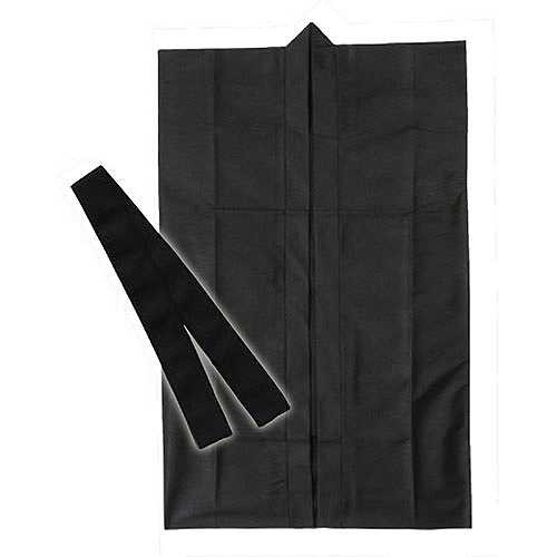 【20個セット】 ARTEC ロングハッピ不織布 黒 J(ハチマキ付) ATC1166X20 (倉庫AN)の通販は