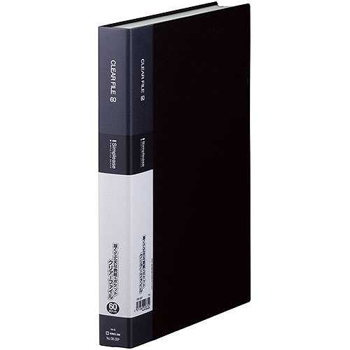 【5個セット】 KING JIM キングジム シンプリーズ クリアーファイル 60P 黒 KJ-136-3SP-BKX5 (倉庫AN)の通販は