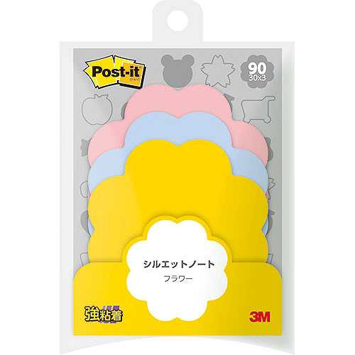 【10個セット】 3M Post-it ポストイット シルエットノート 強粘着 フラワー 3M-SSS-FLRX10 (倉庫AN)の通販は