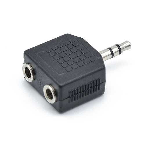 【10個セット】 日本トラストテクノロジー ステレオミニジャック 2分配コネクタ JSC-024BKX10 (倉庫AN)の通販は