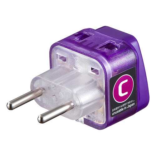 【5個セット】 サンワサプライ 海外電源変換アダプタエレプラグW-C(ヨーロッパ全域) TR-AD14X5 (倉庫AN)の通販は
