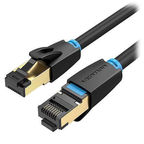 【5個セット】 VENTION Cat.8 SSTP LANケーブル 5m Black IK-8955X5 (倉庫AN)の通販は