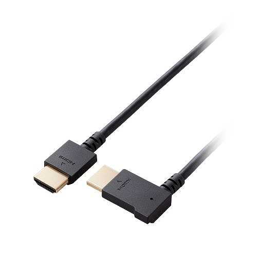 【3本セット】 エレコム HDMI ケーブル HIGH SPEED with Ethernet L字 右向き 1.5m 4K 30Hz ブラック CAC-HD14EYR15BKX3 (倉庫AN)の通販は 7,304円