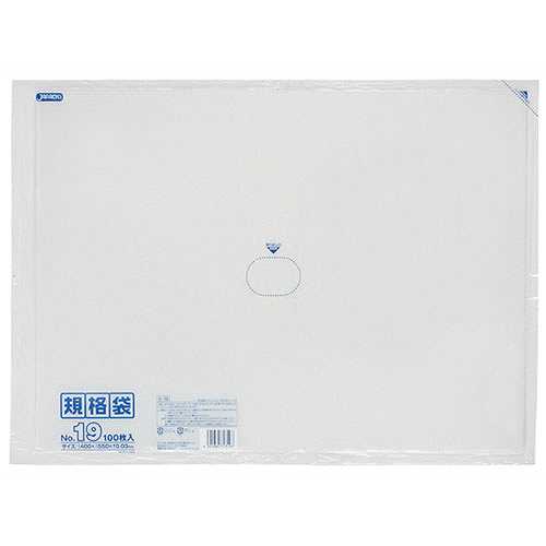 【5セット】 ジャパックス LD 規格袋 19号 0.030mm厚 100枚 透明 K-19X5 (倉庫AN)の通販は 6,244円