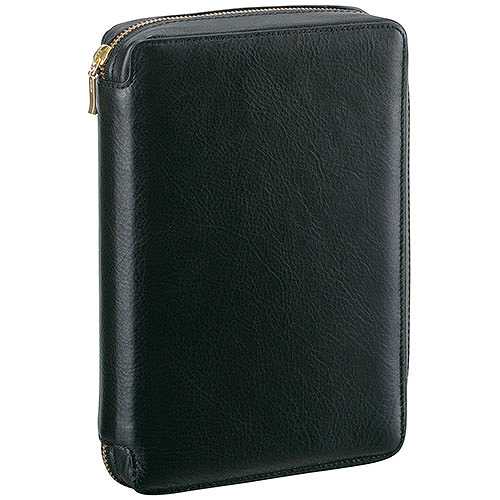 レイメイ藤井 ダヴィンチ システム手帳 スタンダード (聖書サイズ) 24mm ラウンドファスナー ブラック DB3004B (倉庫AN)の通販は