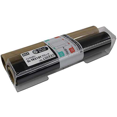 MAX ビーポップ 詰替えインクリボン 50m巻 SL-TR218Tブラック IL90173 (倉庫AN)の通販は