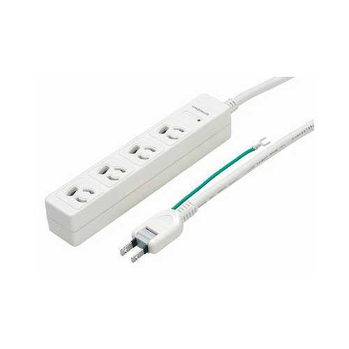 YAZAWA 3P抜け止めマグネットタップ ホワイト Y02JKNP405WH (倉庫AN)の通販は