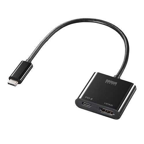 サンワサプライ USB Type C-HDMI変換アダプタ(4K/60Hz/PD対応) AD-ALCPHDPD (倉庫AN)の通販は 5,862円