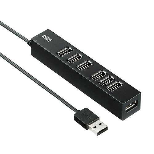サンワサプライ USB2.0ハブ(7ポート) USB-2H701BKN (倉庫AN)の通販は 7,250円