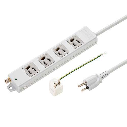 サンワサプライ 抜け止めタップ 10m TAP-5431MGN2-10 (倉庫AN)の通販は