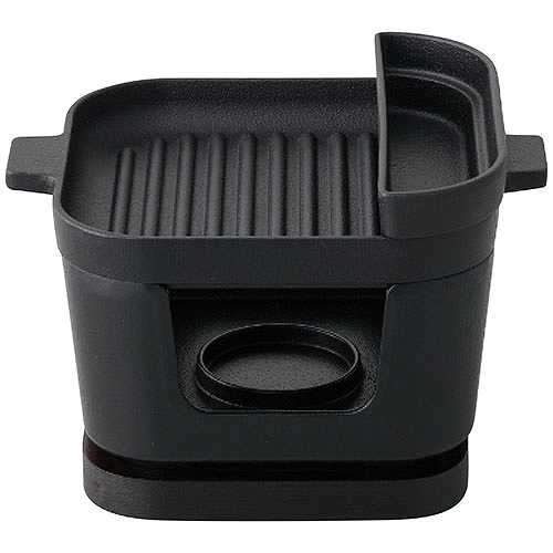 イシガキ産業 デリッシュライフ グリルパン13cmソースカップ付コンロセット (グリルパン・容量約90mlソースカップ) 4135-037 (倉庫AN)の通販は 5,166円