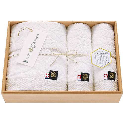 今治小町 白無垢II バス・フェイスタオルセット 4061-042 (倉庫AN)の通販は