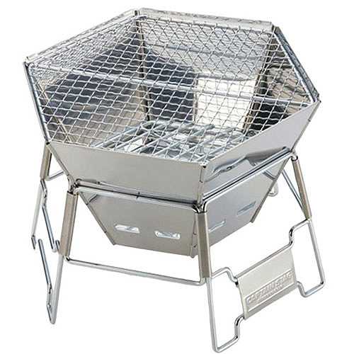 キャプテンスタッグ ヘキサステンレスファイアグリル L M-6500 (倉庫AN)の通販は 7,675円