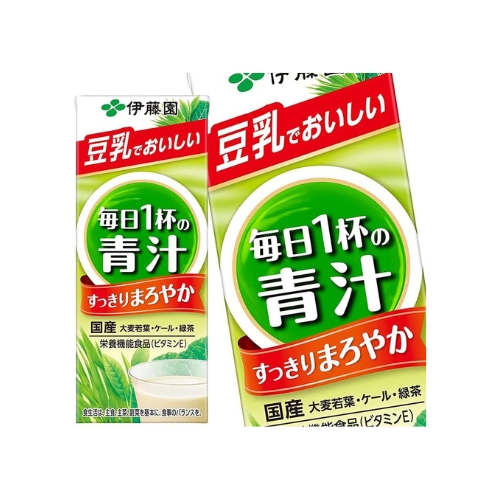 伊藤園　毎日1杯の青汁　まろやか豆乳ミックス　紙パック　100個セット　８LINKの通販は