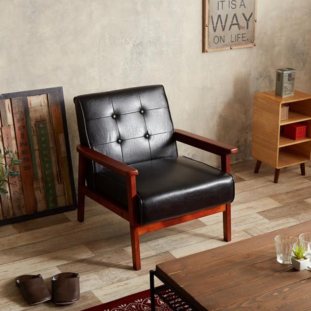 Ｓｔａｎ（スタン）　１人掛けソファー　ソファ　ソファー　１人掛け　一人掛け　一人用　送料無料　おしゃれ　バイキャストレザー　ファブリック　レトロ　ＥＣＯＲＯ　ＮＥＷ　ＲＥＴＲＯ　ブラウン　ブルー　グレー　グリーン　ベージュ　ナチュラル　シンプル　北欧の通販は