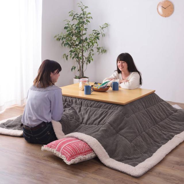 Ｗｏｒｍ（ウーム）　薄掛けこたつ布団　長方形タイプ　こたつ布団　こたつ　ふとん　長方形　１９０×２３０　コーデュロイ　ヴィンテージ　西海岸　おしゃれ　柄　省スペース　薄掛け　東谷　ナチュラル　シンプル　北欧　レトロ　西海岸　ミッドセンチュリー_3