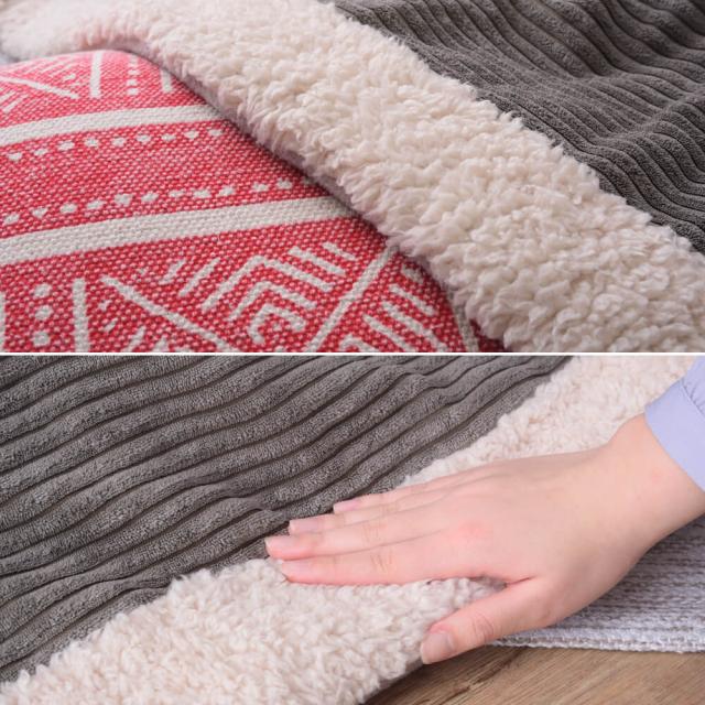 Ｗｏｒｍ（ウーム）　薄掛けこたつ布団　長方形タイプ　こたつ布団　こたつ　ふとん　長方形　１９０×２３０　コーデュロイ　ヴィンテージ　西海岸　おしゃれ　柄　省スペース　薄掛け　東谷　ナチュラル　シンプル　北欧　レトロ　西海岸　ミッドセンチュリー_5
