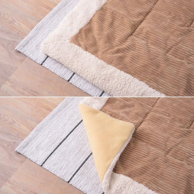 Ｗｏｒｍ（ウーム）　薄掛けこたつ布団　長方形タイプ　こたつ布団　こたつ　ふとん　長方形　１９０×２３０　コーデュロイ　ヴィンテージ　西海岸　おしゃれ　柄　省スペース　薄掛け　東谷　ナチュラル　シンプル　北欧　レトロ　西海岸　ミッドセンチュリー_6