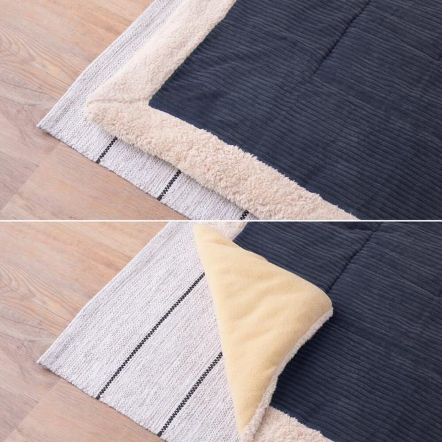 Ｗｏｒｍ（ウーム）　薄掛けこたつ布団　長方形タイプ　こたつ布団　こたつ　ふとん　長方形　１９０×２３０　コーデュロイ　ヴィンテージ　西海岸　おしゃれ　柄　省スペース　薄掛け　東谷　ナチュラル　シンプル　北欧　レトロ　西海岸　ミッドセンチュリー_8