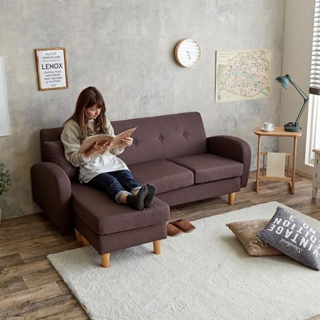 Ｃａｐｉｓ（カピス）　３人掛けカウチソファー　ソファ　ソファー　３人掛け　三人掛け　三人用　送料無料　おしゃれ　北欧　ナチュラル　夏　ＥＣＯＲＯ　エコロ　Ｓｐｉｃａ　１０７００１　ブルー　グリーン　ベージュ_3