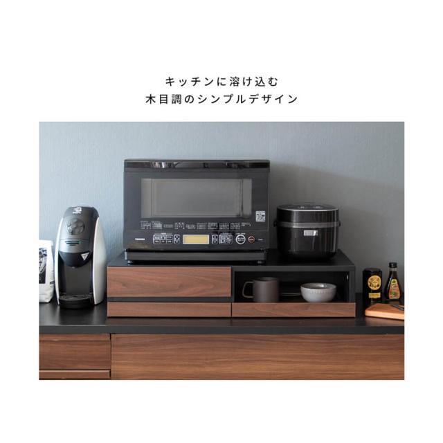 スライドトレー　レンジ下トレー　スライド　スライドテーブル　引き出し　レンジ置き　キッチン小物収納　キッチン　収納食器棚_11