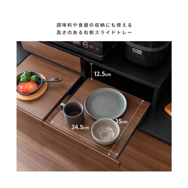 スライドトレー　レンジ下トレー　スライド　スライドテーブル　引き出し　レンジ置き　キッチン小物収納　キッチン　収納食器棚_6