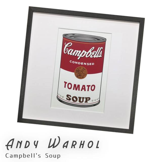Ａｎｄｙ　Ｗａｒｈｏｌ（アンディ　ウォーホル）　Ｃａｍｐｂｅｌｌ?ｓ　Ｓｏｕｐ　アートポスター（フレーム付き）の通販は