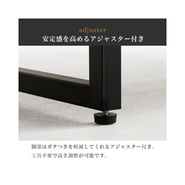 センターテーブル　リビングテーブル　コンパクト　幅９０ｃｍ　スチールフレーム　コンクリート調_10