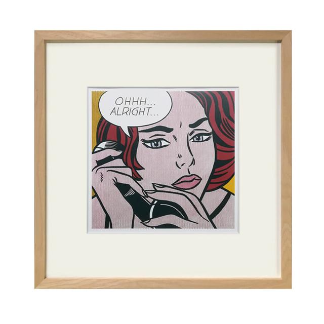 ポップアートフレーム ロイ・リキテンスタイン (キス V) Kiss 複製画 ポップアートフレーム ロイ・リキテンスタイン (キス V) Kiss 複製画