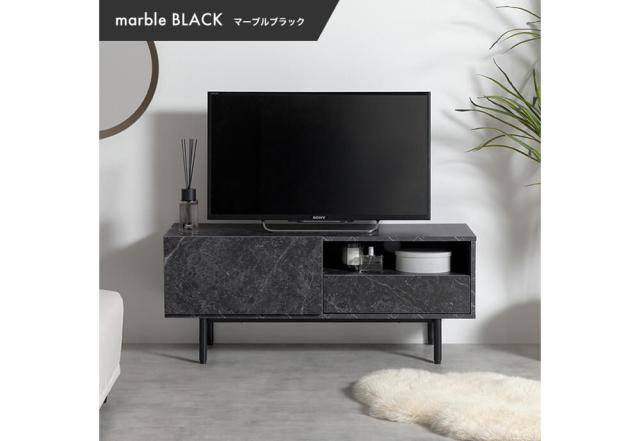 マーブル調テレビボード テレビボード TV台 ローボード 大理石柄