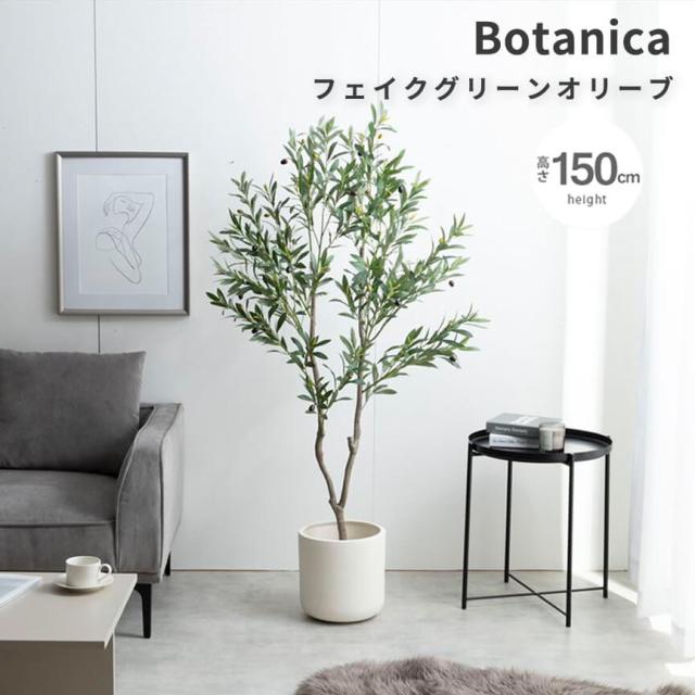 フェイクグリーン　人工観葉植物　おしゃれ　光触媒　観葉植物　高さ１５０ｃｍ　リアル　フェイク　防臭効果　インテリア　オリーブ