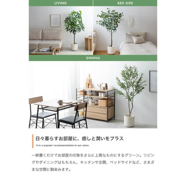 フェイクグリーン　人工観葉植物　おしゃれ　光触媒　観葉植物　高さ１５０ｃｍ　リアル　フェイク　防臭効果　インテリア　オリーブ_7