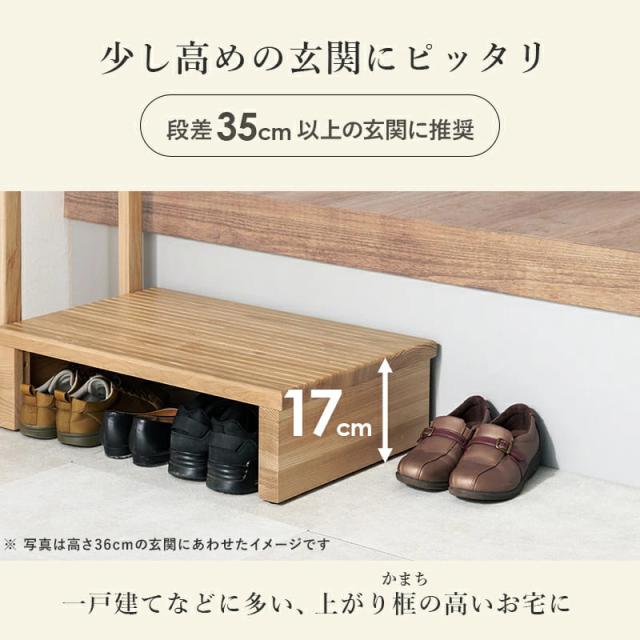 手すり付き玄関踏み台　片側スリムタイプ　玄関台　昇降台　シューズラック　収納スペース　玄関　部屋の入口　踏み台　玄関ステップ_4