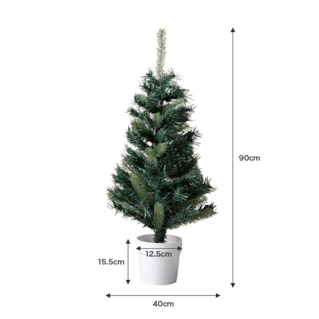クリスマスツリー　オーナメントセット　高さ９０ｃｍタイプ　クリスマスツリー　小さい　ミニツリー　ＬＥＤライト付き　オーナメント