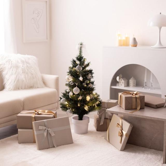 クリスマスツリー　オーナメントセット　高さ９０ｃｍタイプ　クリスマスツリー　小さい　ミニツリー　ＬＥＤライト付き　オーナメント