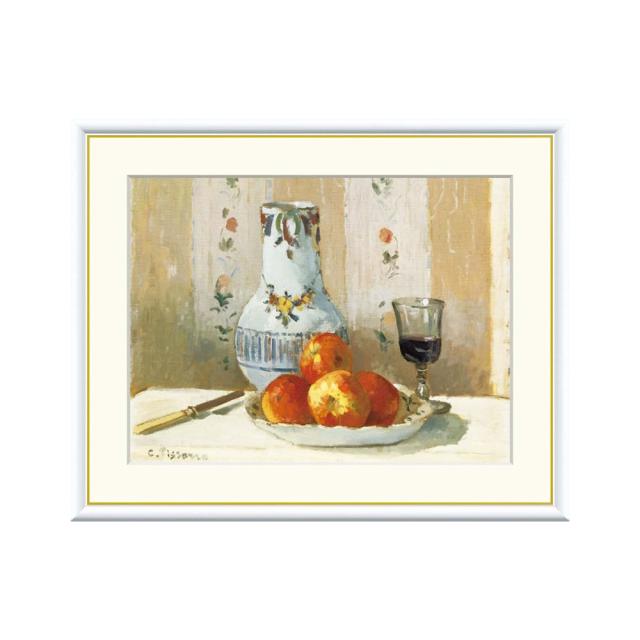 水彩画(静物)№216 果物の静物画 水彩画 フレーム付きF6号
