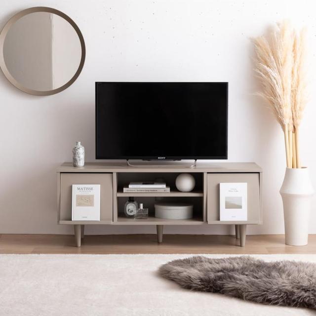 フラップ扉付テレビボード　テレビ台　テレビボード　ＴＶ台　ローボード　フラップ扉　収納　コンパクト　大人かわいい　省スペースの通販は
