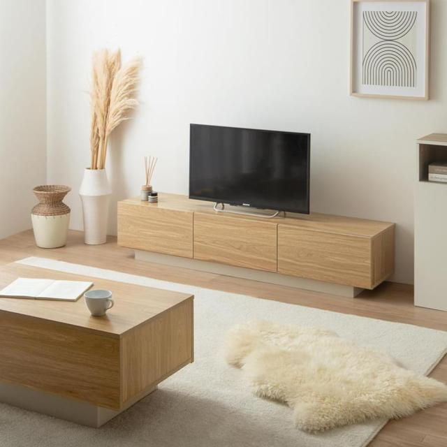 引き出し付きテレビ台　１５０ｃｍタイプ　テレビ台　ローボード　テレビボード　収納付きテレビ台　引き出し収納　扉収納　フロート脚_2