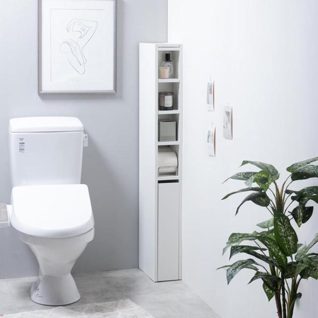 スリムトイレ収納　トイレ収納　スリムトイレ収納　トイレットペーパー収納　縦型収納　省スペース収納　隙間収納　トイレラック_1