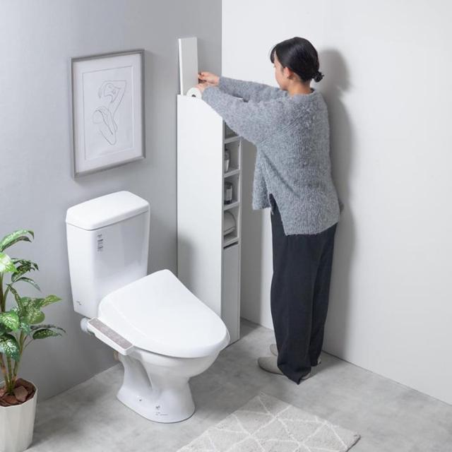 スリムトイレ収納　トイレ収納　スリムトイレ収納　トイレットペーパー収納　縦型収納　省スペース収納　隙間収納　トイレラック_3