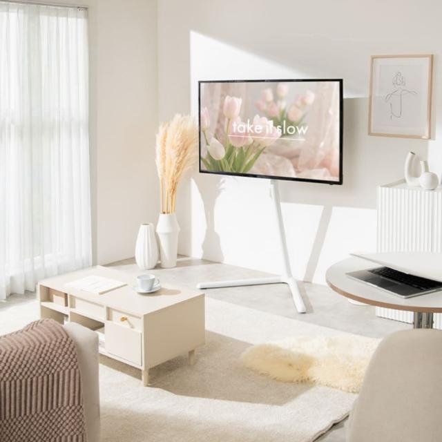 テレビ台　テレビスタンド　壁寄せ　ボード　壁掛け　ｔｖ　脚　スリム　コーナー　ハイ　ミドル　高さ調節　首振り　左右　角度　無段階_4
