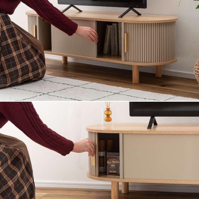 ローボード　テレビ台　テレビボード　リビング収納　収納家具　北欧インテリア　ナチュラルインテリア　おしゃれ家具　リビング家具_6
