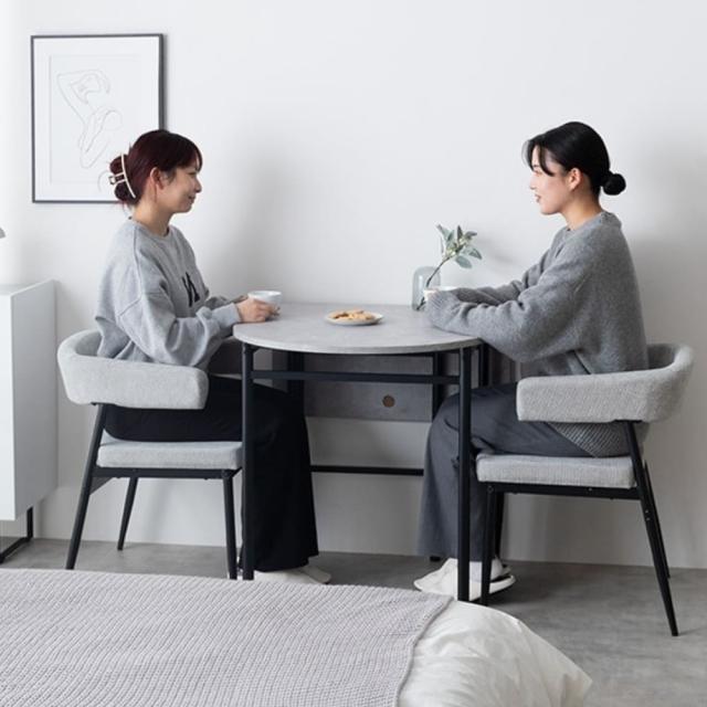伸縮式ダイニングテーブル　ダイニングテーブル　コンパクトテーブル　省スペース家具　ワークスペース　作業机　食卓テーブル　北欧イン_4